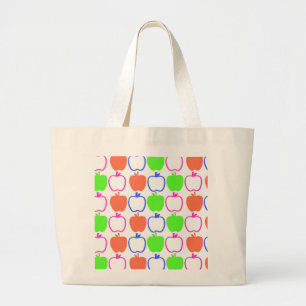 Bolso De Tela Gigante Manzanas