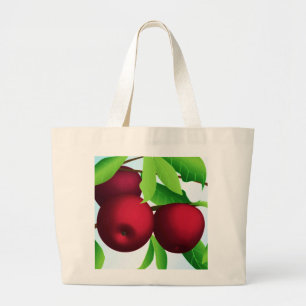 Bolso De Tela Gigante "Manzanas en una rama"