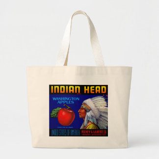 Bolso De Tela Gigante Manzanas principales indias de Washington