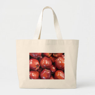 Bolso De Tela Gigante Manzanas rojas oscuras