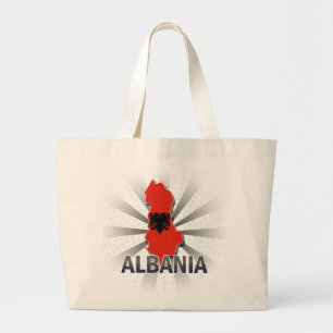 Bolso De Tela Gigante Mapa 2,0 de la bandera de Albania