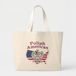 Bolso De Tela Gigante Mapa americano de Polonia