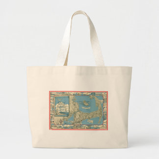 Bolso De Tela Gigante Mapa Antiguo de Cape Cod (1945)