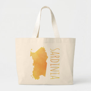 Bolso De Tela Gigante Mapa de Cerdeña