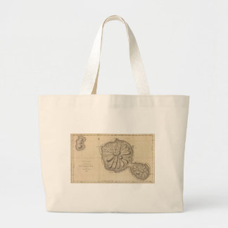 Bolso De Tela Gigante Mapa de época de Tahití (1773)