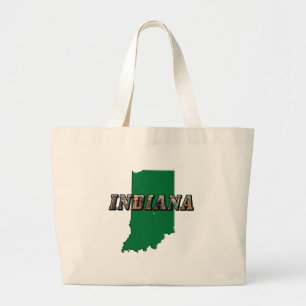 Bolso De Tela Gigante Mapa de estado y texto de imagen