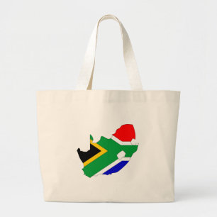 Bolso De Tela Gigante Mapa de la bandera de Suráfrica