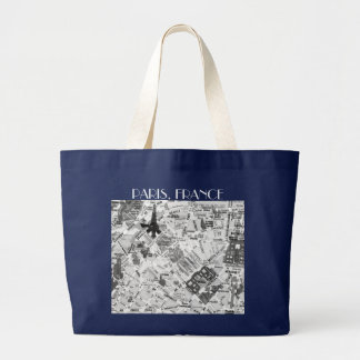 Bolso De Tela Gigante mapa de París