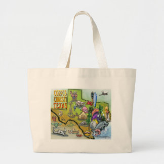Bolso De Tela Gigante Mapa de Personalizados de Corpus Christi Tx