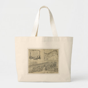 Bolso De Tela Gigante Mapa de St Augustine la Florida (1764)