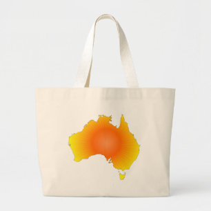 Bolso De Tela Gigante Mapa de Sunny Australia