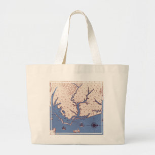 Bolso De Tela Gigante Mapa de Virginia