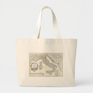 Bolso De Tela Gigante Mapa del vintage de Italia (1770)