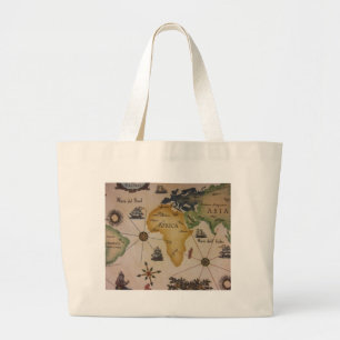 Bolso De Tela Gigante Mapa Mundial - África