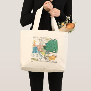 Bolso De Tela Gigante Mapa racial de Europa