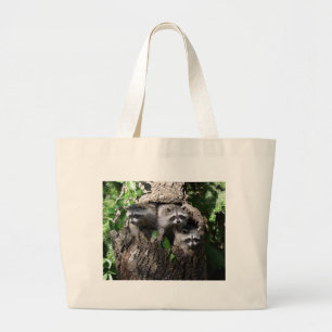 Bolso De Tela Gigante Mapache - los tres amigos