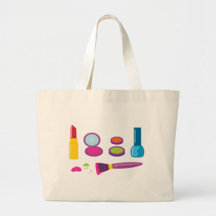 Bolso De Tela Gigante Maquillaje colorido