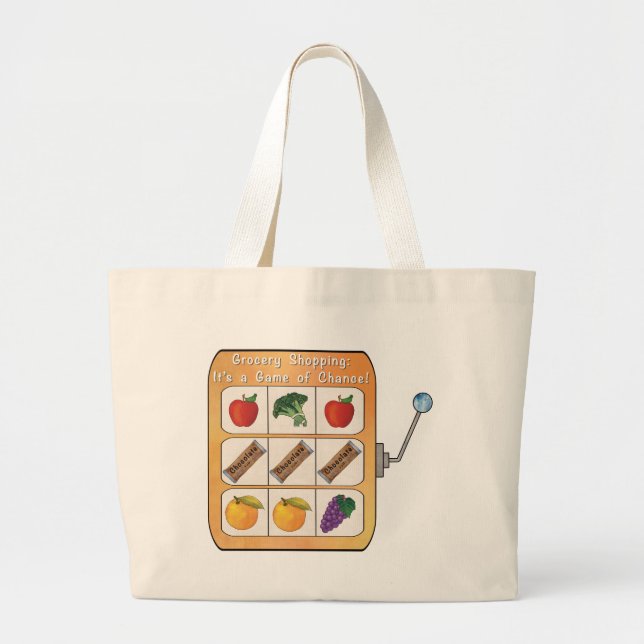 Bolso De Tela Gigante Máquina de compra de comestibles (Frente)