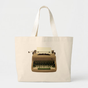 Bolso De Tela Gigante Máquina de escribir manual