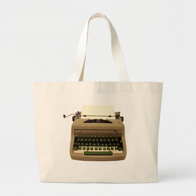 Bolso De Tela Gigante Máquina de escribir manual (Frente)