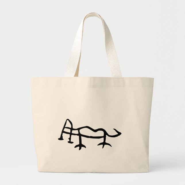 Bolso De Tela Gigante Maravilloso zodiaco-tigre chino-#001- (Frente)