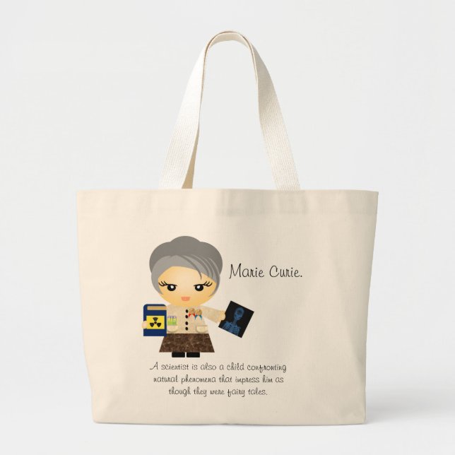 Bolso De Tela Gigante Marie Curie (Frente)