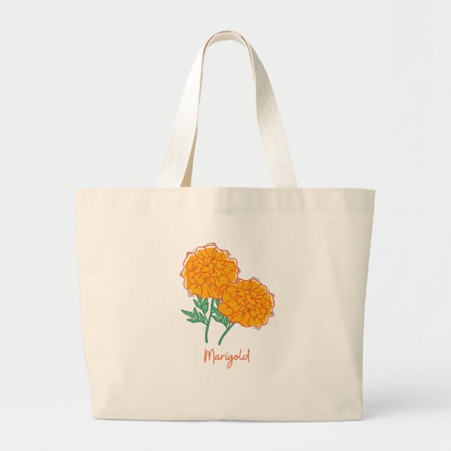Bolso De Tela Gigante Marigold Tote Bag (Frente)