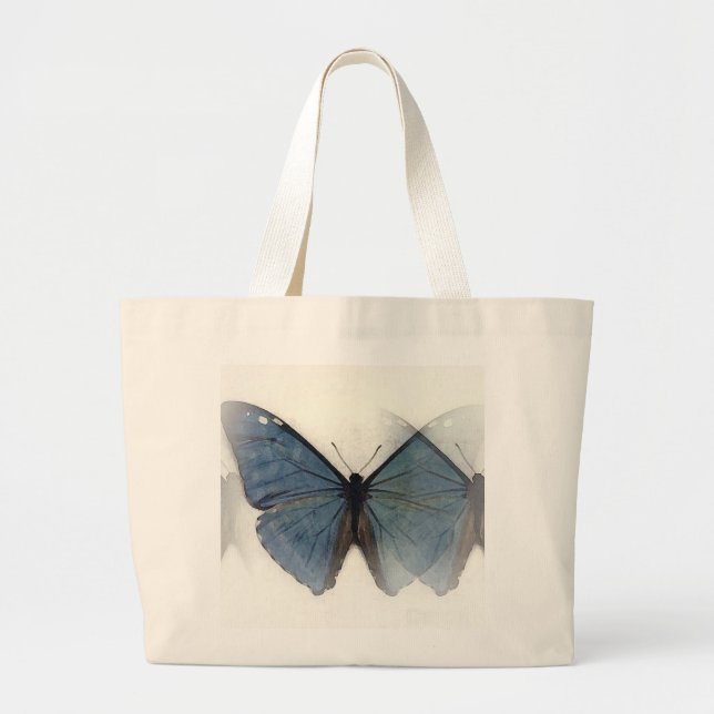 Bolso De Tela Gigante Mariposa azul (Frente)