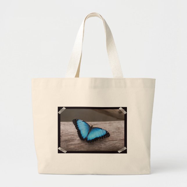 Bolso De Tela Gigante Mariposa azul de Morpho (Frente)