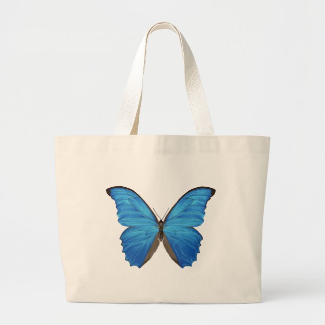Bolso De Tela Gigante Mariposa azul de Morpho (Frente)