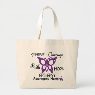 Bolso De Tela Gigante Mariposa céltica 3 de la epilepsia