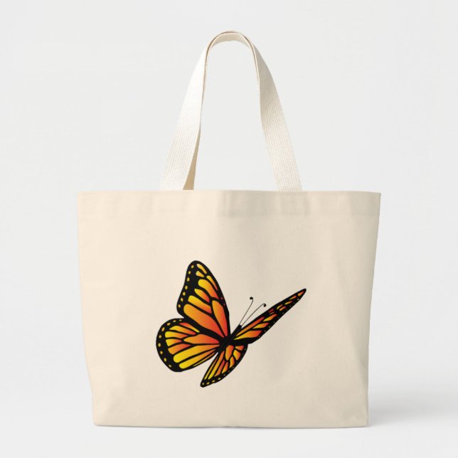 Bolso De Tela Gigante Mariposa de monarca (Frente)