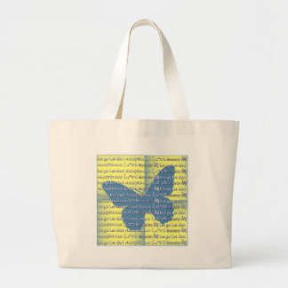 Bolso De Tela Gigante Mariposa eslogan