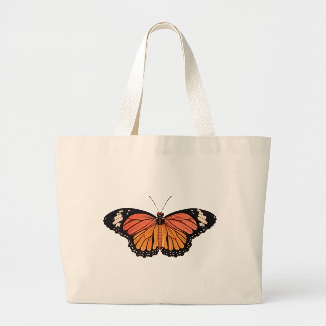 Bolso De Tela Gigante Mariposa monarca (Frente)