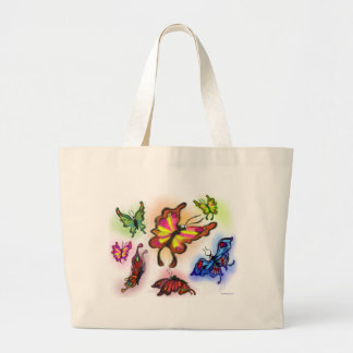 Bolso De Tela Gigante Mariposas