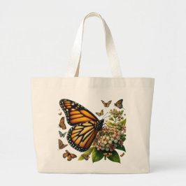 Bolso De Tela Gigante Mariposas monarcas Salvando Petales de flores