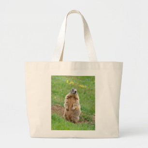 Bolso De Tela Gigante Marmota del centinela