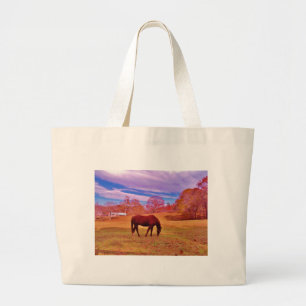 Bolso De Tela Gigante > Marrón en un campo de color soñado