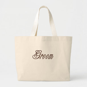 Bolso De Tela Gigante Marrones con clase del novio