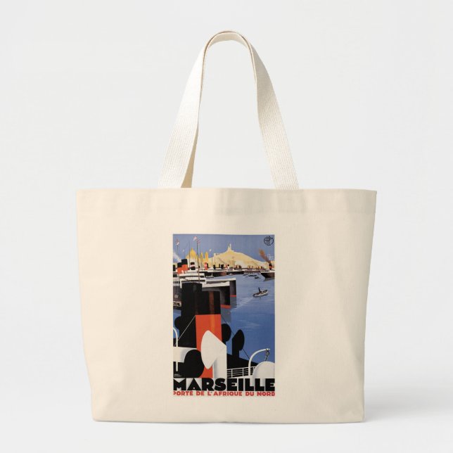 Bolso De Tela Gigante Marseilles Poster (Frente)