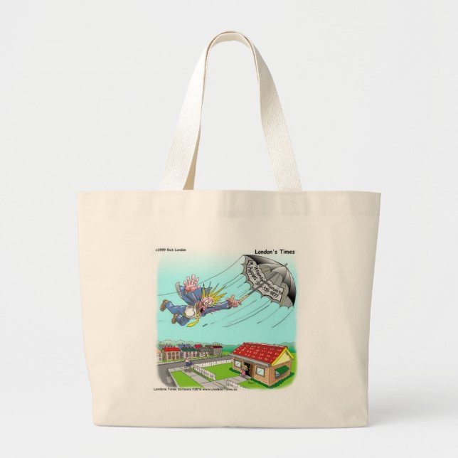 Bolso De Tela Gigante Mary Poppins Parrella Funny Gifts Tees Etc (Frente)