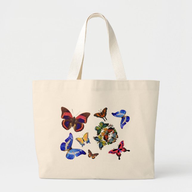 Bolso De Tela Gigante Más allá de mariposas (Frente)