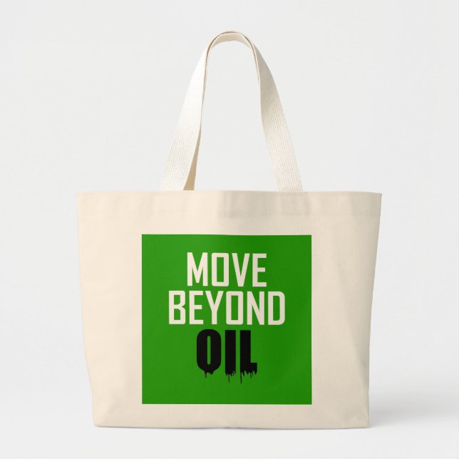 Bolso De Tela Gigante Más allá del petróleo (Frente)