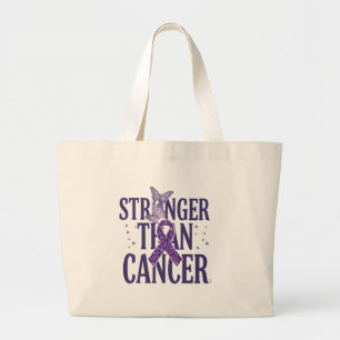 Bolso De Tela Gigante Más fuerte que el cáncer Inspirador