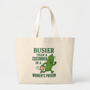 Bolso De Tela Gigante Más Ocupado Que Un Pepino En Una Cárcel De Mujeres