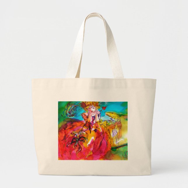 Bolso De Tela Gigante Máscara de carnaval de MIRANDOLINA / Veneciana (Frente)