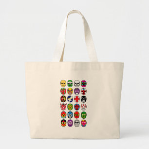 Bolso De Tela Gigante Máscaras de lucha mexicanas de Lucha Libre