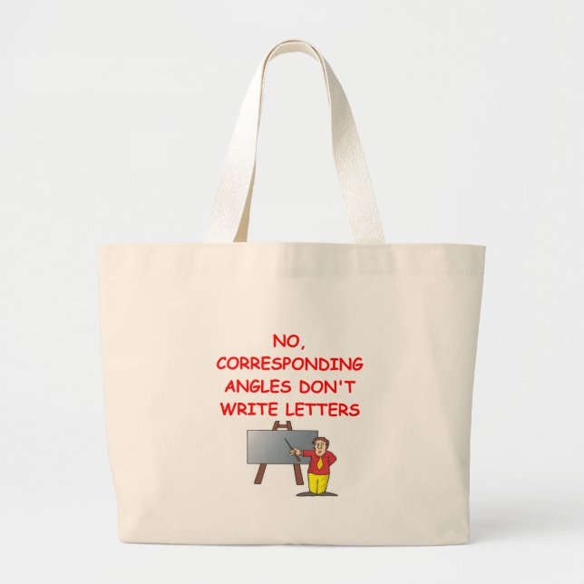 BOLSO DE TELA GIGANTE MATEMÁTICAS (Frente)