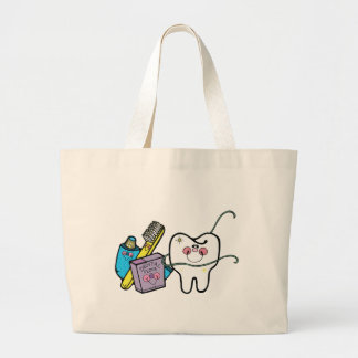 Bolso De Tela Gigante Materia dental para dentista día el 6 de marzo