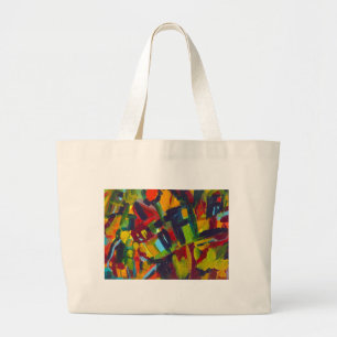 Bolso De Tela Gigante Material gráfico abstracto colorido de Kandinsky 3